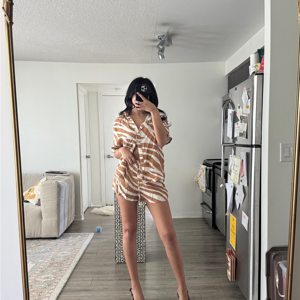 High Waist Leopard Print Set